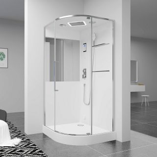 Душевая кабина Black and White Galaxy G8891 100х100 889100 с паром без гидромассажа